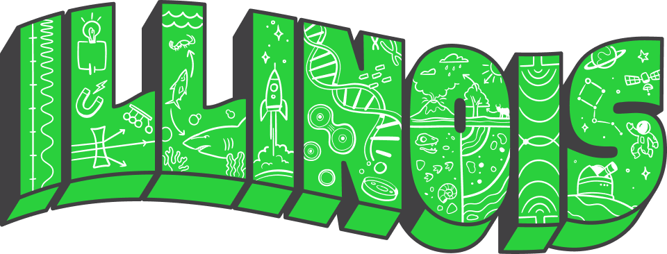 Logo text reading 'Illinois' in stylized font.